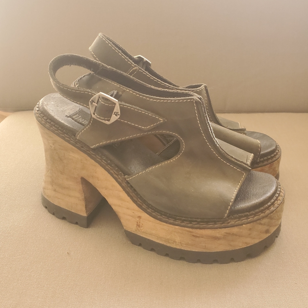 London Underground platform sandals